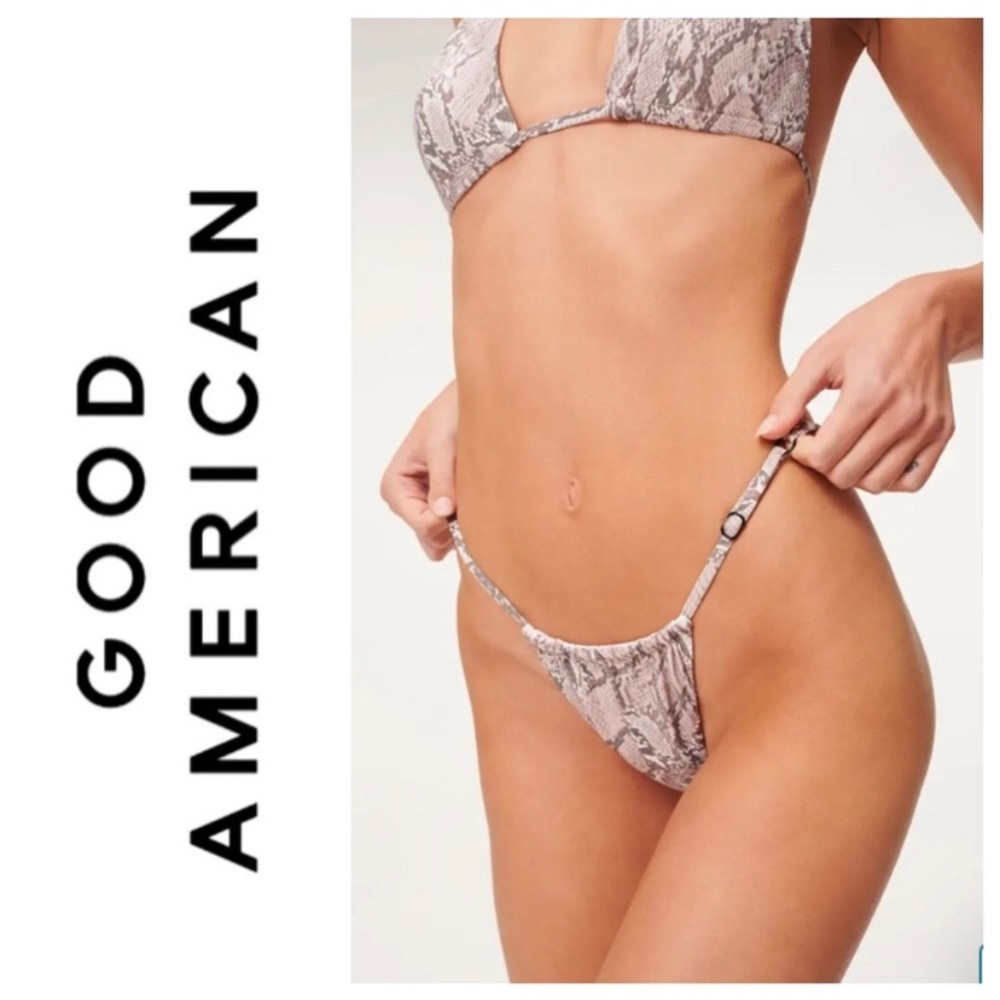 Good American Vacay Ruched Bikini Bottoms